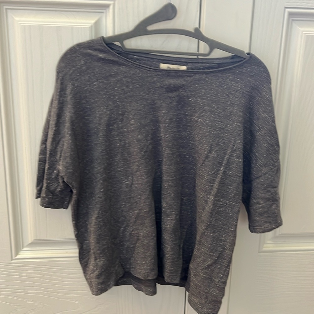 Madewell gray box fit tee